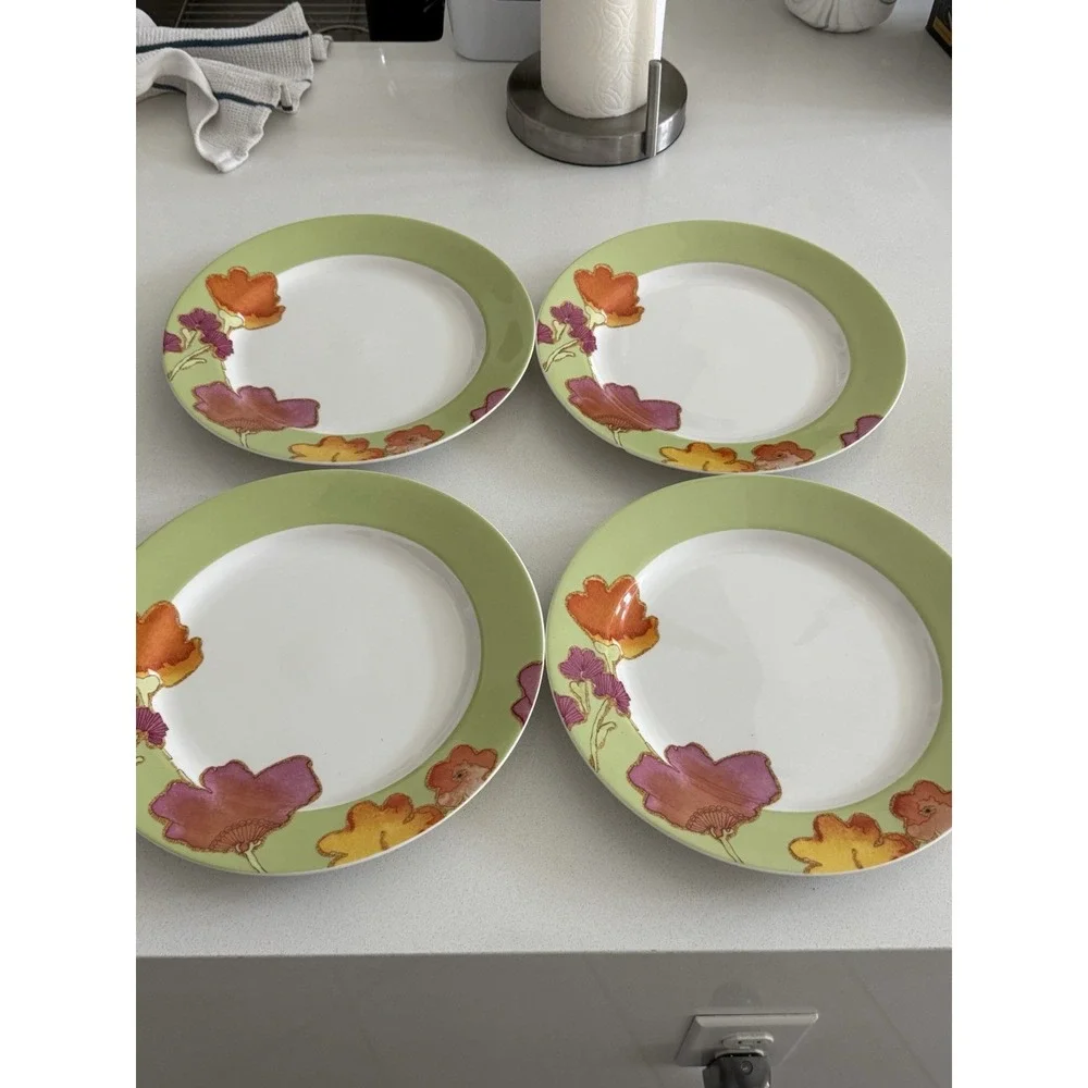 Lenox Floral Fusion Dinner Plates Stephanie Ryan Floral Design 11.5